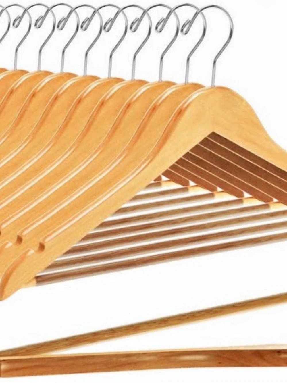 Wooden Hangers with Swivel Hooks